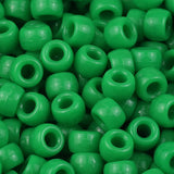 100/200/400pcs 6x9mm Solid Color Large Hole Pony Beads DIY Jewelry Making For Friendship Bracelets & Hair Braids Craft Supplies