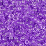 100/200/400pcs 6x9mm Solid Color Large Hole Pony Beads DIY Jewelry Making For Friendship Bracelets & Hair Braids Craft Supplies