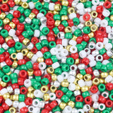 100/200/400pcs 6x9mm Solid Color Large Hole Pony Beads DIY Jewelry Making For Friendship Bracelets & Hair Braids Craft Supplies