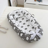 85*50cm Baby Nest Bed with Pillow Portable Crib Travel Bed Infant Toddler Cotton Cradle for Newborn Baby Bed Bassinet Bumper New