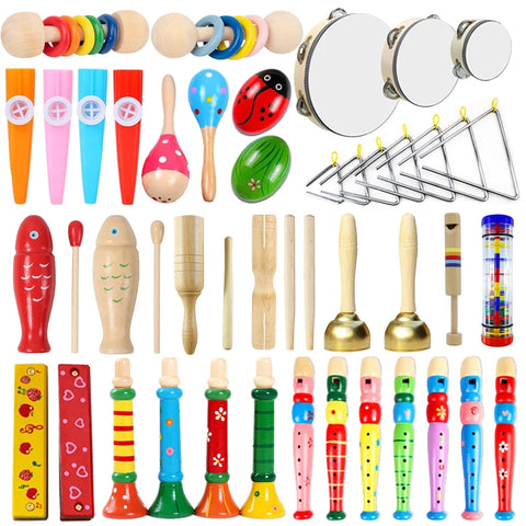 Children Orff Instruments Toys Wooden Parent-child Interaction Puzzle Early Education Sound Cognition Music Festival Gifts TMZ