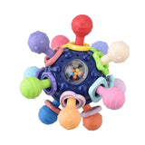 Baby Toys 0 12 Months Rotating Rattle Ball Grasping Activity Baby Development Toy Silicone Teether Baby Sensory Toys for Babies