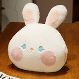 Plush Bread Pillow Kawaii Food Pig Rabbit Fox Toast Soft Doll Hand Warmer Home Decoration Cushion Kids Toys Birthday Gift