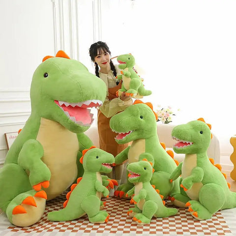 50cm Giant Simulation Dinosaur Toys Tyrannosaurus Rex Doll Children's Birthday Gift Boy Cartoon Triangle Plush Doll Pillow Gift