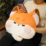 Plush Bread Pillow Kawaii Food Pig Rabbit Fox Toast Soft Doll Hand Warmer Home Decoration Cushion Kids Toys Birthday Gift