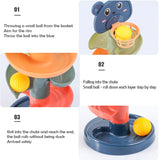 Baby Toys Track Sliding Ball Rolling Ball Pile Tower Early Educational Toy Rotating Educational Baby Stacking Toy For Kids