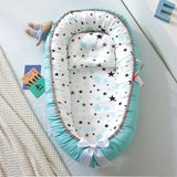 85*50cm Baby Nest Bed with Pillow Portable Crib Travel Bed Infant Toddler Cotton Cradle for Newborn Baby Bed Bassinet Bumper New