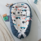 85*50cm Baby Nest Bed with Pillow Portable Crib Travel Bed Infant Toddler Cotton Cradle for Newborn Baby Bed Bassinet Bumper New