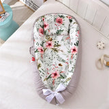 85*50cm Baby Nest Bed with Pillow Portable Crib Travel Bed Infant Toddler Cotton Cradle for Newborn Baby Bed Bassinet Bumper New