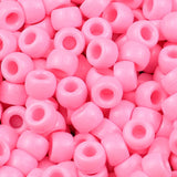 100/200/400pcs 6x9mm Solid Color Large Hole Pony Beads DIY Jewelry Making For Friendship Bracelets & Hair Braids Craft Supplies