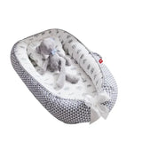 85*50cm Baby Nest Bed with Pillow Portable Crib Travel Bed Infant Toddler Cotton Cradle for Newborn Baby Bed Bassinet Bumper New