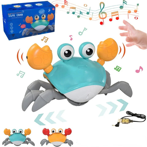 Childrens Electronic Induction Crab Walking Toys Baby Pet Music Toys Educational Toys Childrens Mobile ToysChristmas Sound Toys