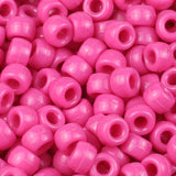 100/200/400pcs 6x9mm Solid Color Large Hole Pony Beads DIY Jewelry Making For Friendship Bracelets & Hair Braids Craft Supplies