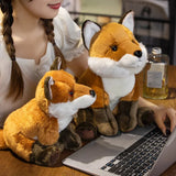 17/23/30CM Reallife Fox Plushie Stuffed Wild Animals Lifelike Doll Home Decor Toys