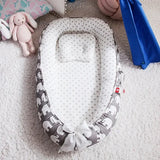 85*50cm Baby Nest Bed with Pillow Portable Crib Travel Bed Infant Toddler Cotton Cradle for Newborn Baby Bed Bassinet Bumper New