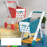 Big children's shopping carts toy baby supermarket trolley girl trolley 3-year-old fruit cut happy play house