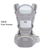 New Adjustable Ergonomic Baby Carrier Four Seasons Universal Baby Carrying Bag Waist Stool Strap Portable & Multifunctional