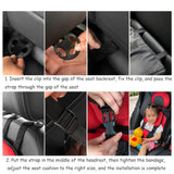 Child Safety Seat Mat for Kids 6 Months to 12 Years Old Breathable Chair