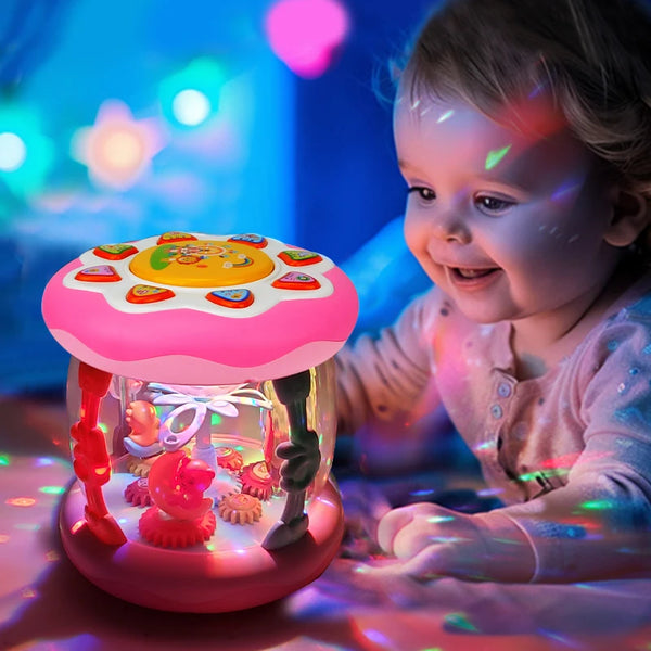 Baby Toys 12 Months - Ocean Projector Light Up Musical for 12-18 Months Crawling Learning Tummy Time 1 2 3 Year Old Infant Gifts