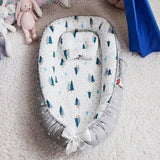 85*50cm Baby Nest Bed with Pillow Portable Crib Travel Bed Infant Toddler Cotton Cradle for Newborn Baby Bed Bassinet Bumper New