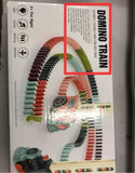 Electric Domino Train Toy with Automatic Release and Building Blocks. - MiniPrecious